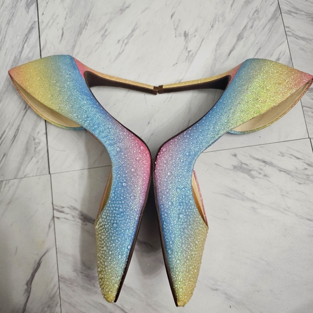 Jessica Simpson Multicolor Gradient Heels